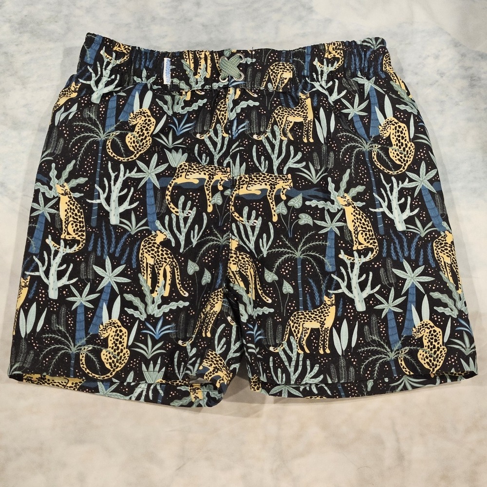 RuggedButts Boys Swim Trunks Size 5 Jungle Print NWOT Elastic Waist‎